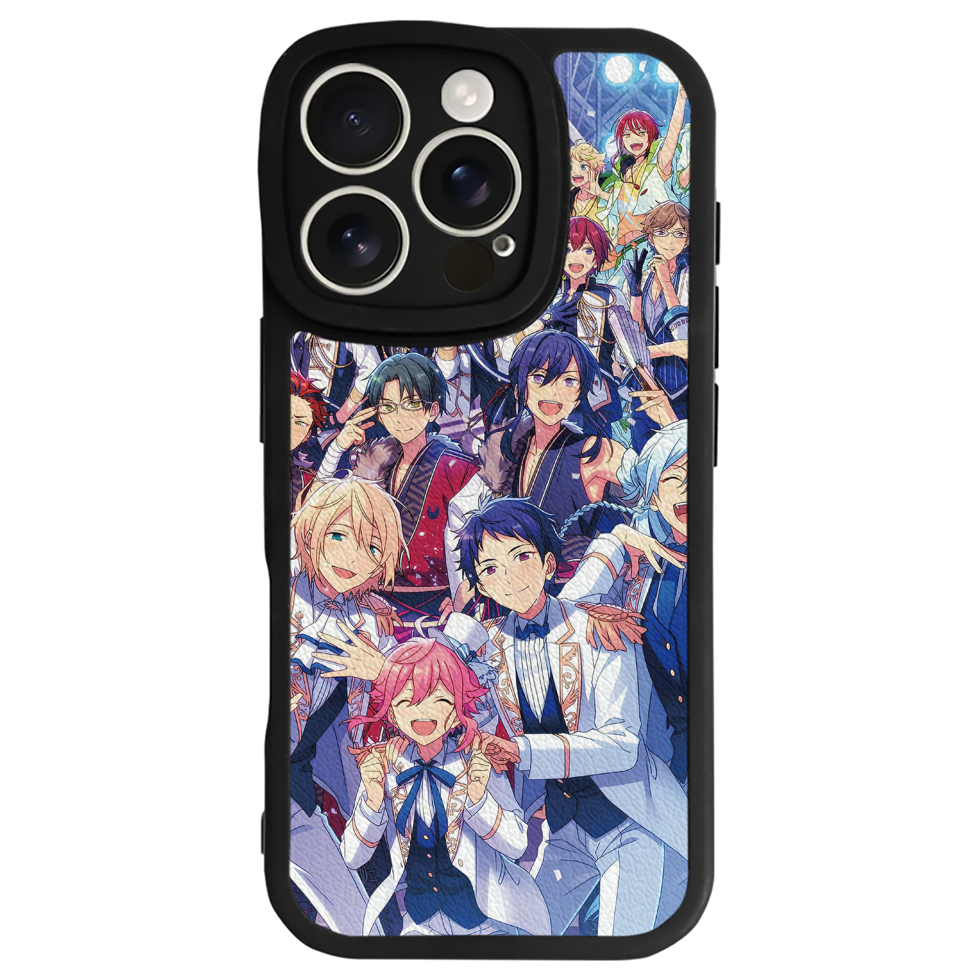 （画像用） あんさんぶるスターズ! Ensemble Stars 【iPhone 16シリーズ対応】シリコンスマホケース（レザー調） 材質：シリコン